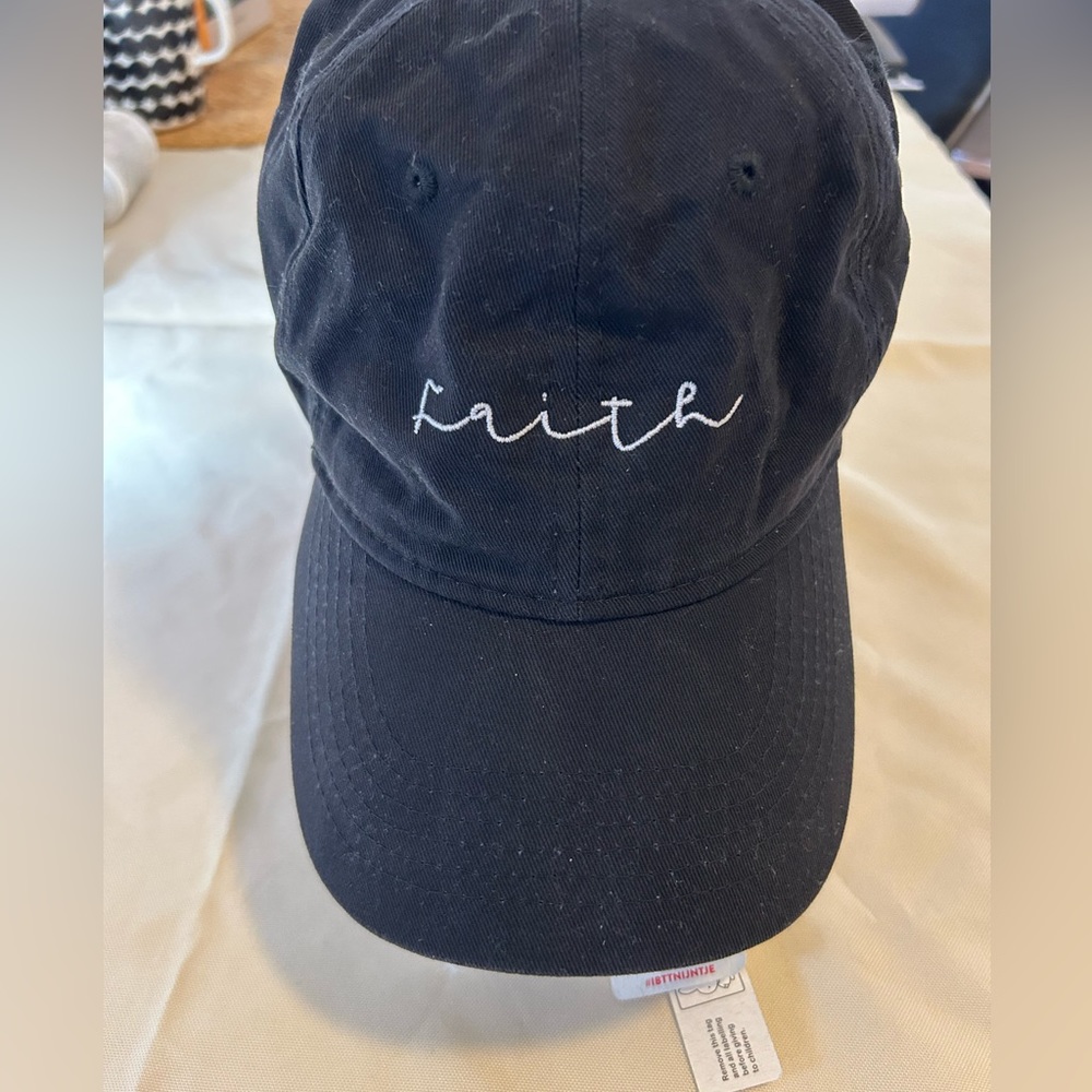 Faith black baseball cap